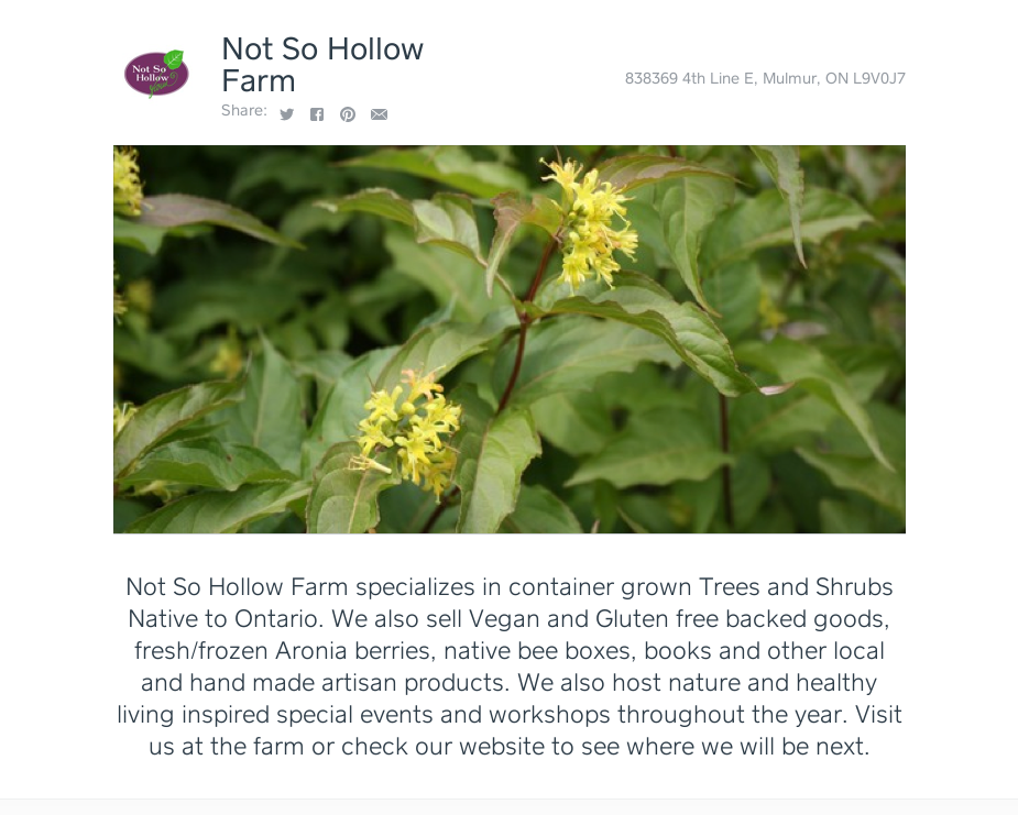 Picture 2 — Ontario Native Plant Nursery Container Grown (705)4666290